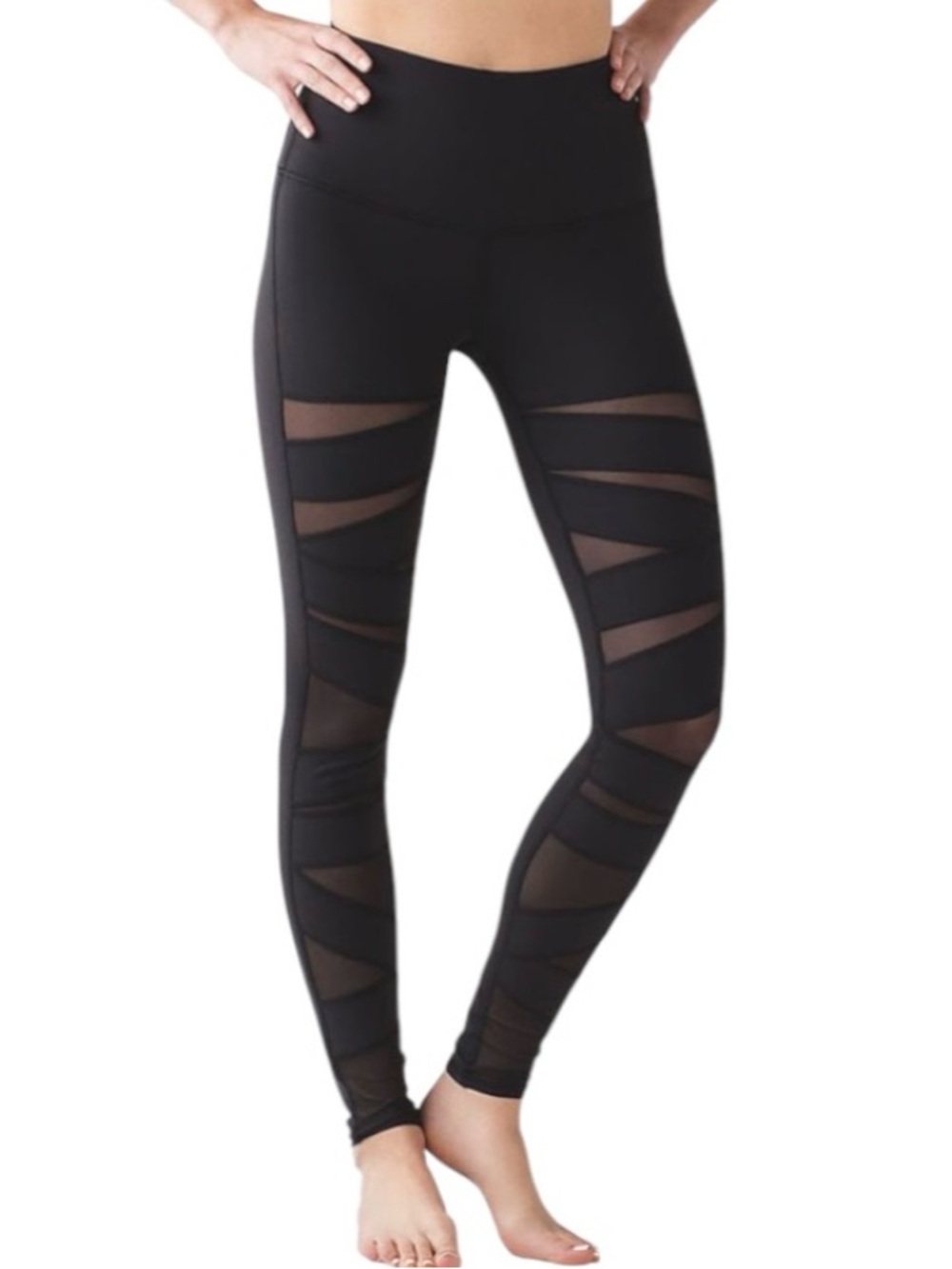 Lululemon Wunder Under Pant Hi-Rise (Tech Mesh)
In black